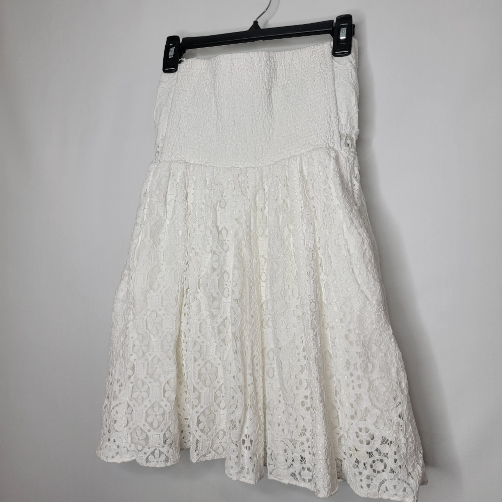 Lilly Pulitzer White Strapless Lace Dress - Picture 12 of 12